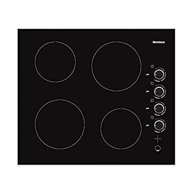 Blomberg CTE24402 24 Electric Cooktop, Black Manual Control
