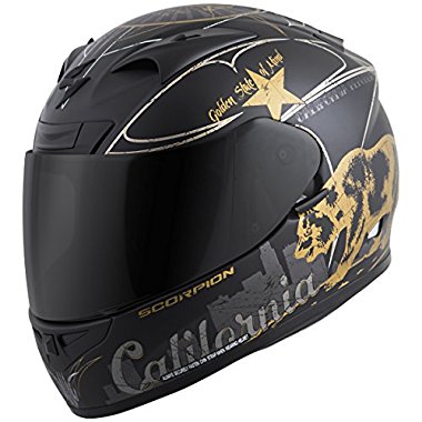 Scorpion EXO-R710 Golden State Street Motorcycle Helmet (Black, X-Large)