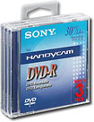 Sony 3DMR30 8CM DVD-R Discs for Video Cameras - Three Pack