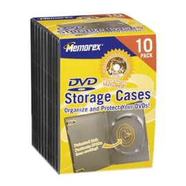 Memorex 32021980 DVD Storage Cases 10 Pack