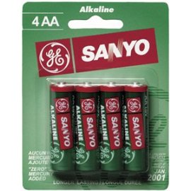 Sanyo Ac4Aa Alkaline Batteries Blister Packs