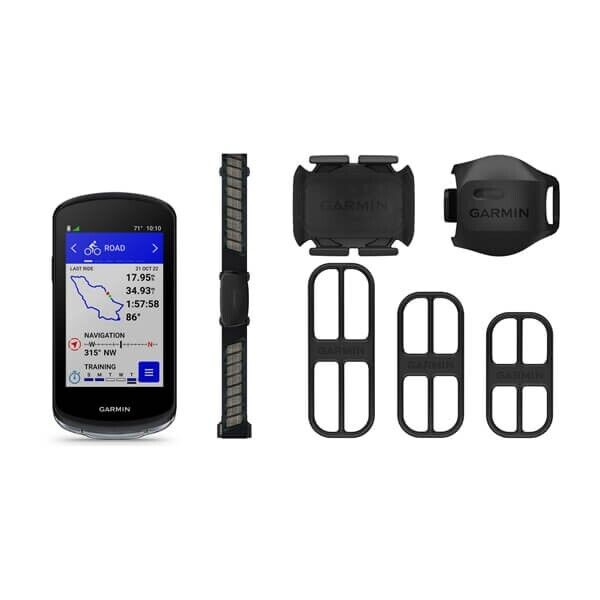 Garmin Edge 1040 Cycling Computer, GPS, Sensor and Mount Bundle 010-02503-10