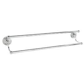 Gatco 5229  Forged Brass Double Towel Bar with Chrome Finish
