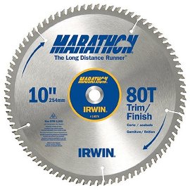 Marathon 14076 10", 80-Tooth Satin Smooth Finish Circular Saw Blade