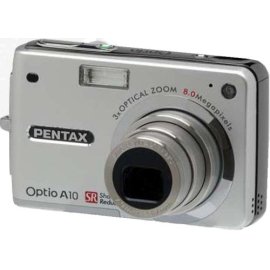 Pentax Optio A10 8MP Digital Camera with 3x Optical Zoom and Shake Reduction