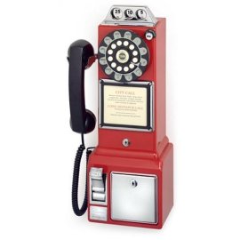 Crosley CR56 1950's Pay Phone - Red