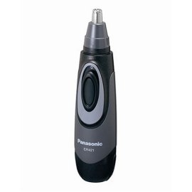 Panasonic ER421KC Nose and Ear Hair Trimmer, Wet/Dry, Lighted - Grey
