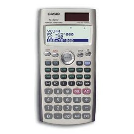 Casio FC-200V Financial Calculator with 4-Line Display - silver