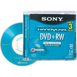 3" Rewritable DVD+RW for Camcorders