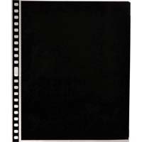 Prat Pack of 10 Archival Polypropylene Sheet Protectors with Multi-Hole Perforations, 11"x 14"