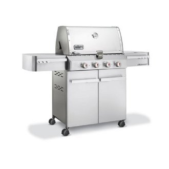 Weber 1710001 Summit S-420 Propane Gas Grill, Stainless Steel