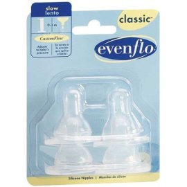 Classic Silicone Slow Flow Nipple - 4 per pack