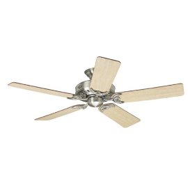 Hunter Summer Breeze 52-Inch Five Blade Ceiling Fan, Brushed Nickel #25518