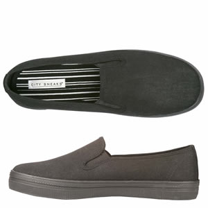 Gilly Canvas Slip-On (Wide Width) by City Sneaks | GoSale Price ...