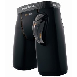 Shock Doctor Power Compression Short with BioFlex Cup (Black, Extra-Large)