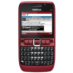 Nokia E63-2 Unlocked 3G Smartphone - USA Version with Full Warranty (Ruby Red)