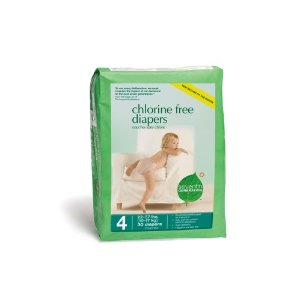 Seventh Generation Chlorine Free Baby Diapers, Stage 4 (22-37 Lbs.), Case of 120 Diapers