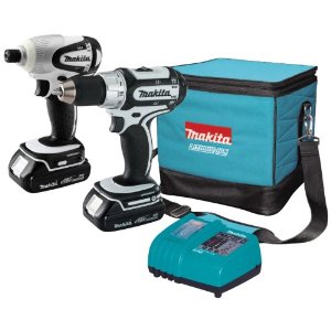 Makita LCT200W 18v Compact Li-Ion Cordless 2-Piece Combo Kit with Drill-Driver and Impact Driver