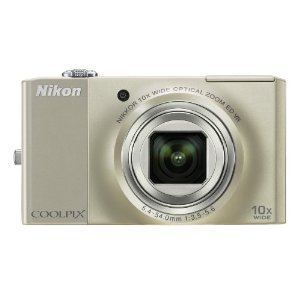 Nikon Coolpix S8000 14MP Digital Camera with 10x Wide ED VR Zoom (Silver)
