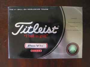Titleist Pro V1x Golf Balls (One Dozen)