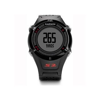 Garmin Approach S2 GPS Golf Watch with Worldwide Courses (Black/Red)