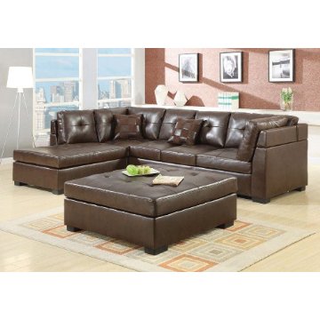 Coaster Darie Sectional Sofa (Brown)