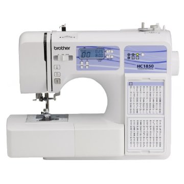 Brother HC1850 Computerized Sewing and Quilting Machine with 130 Built-in Stitches, 9 Presser Feet, Sewing Font, Wide Table, and Instructional DVD