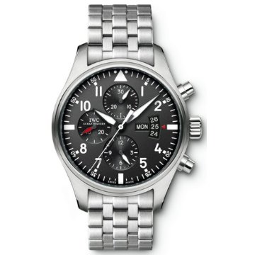 IWC Pilots Chronograph Automatic Stainless Steel Mens Watch IW377704
