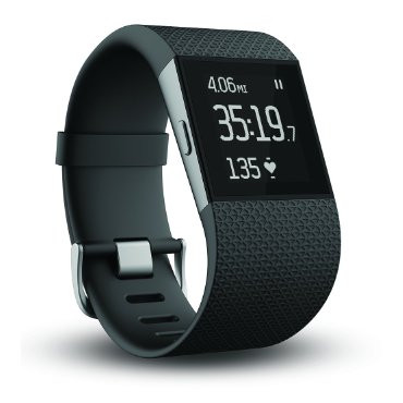 Fitbit Surge Fitness Superwatch (Black, Large)