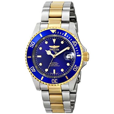 Invicta 8928OB Pro Diver 23k Gold Plating and Stainless Steel Two-Tone Blue Dial Automatic Men's Watch