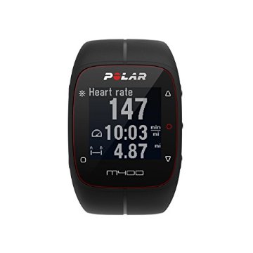 Polar M400 GPS Sports Watch with Heart Rate Monitor (Black)