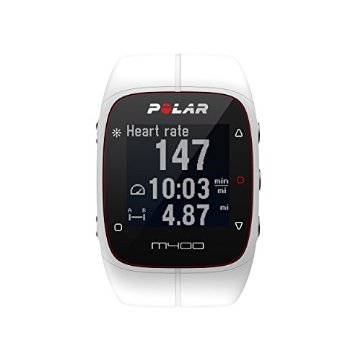 Polar M400 GPS Sports Watch with Heart Rate Monitor (White)