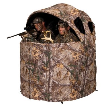 Ameristep Deluxe 2 Person Tent Chair Hunting Blind, Realtree Xtra