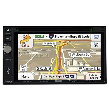 Jensen VX7022 2 DIN Multimedia Receiver, 6.2" Touch Screen with Bluetooth, SiriusXM, HDMI/MHL and Built-in Navigation, iGo Primo