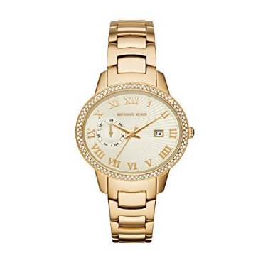 Michael Kors Women's MK6227 Whitley Analog Display Analog Quartz Gold Watch