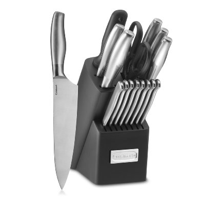 Cuisinart 17-Piece Artiste Collection Cutlery Knife Block Set (Stainless Steel)