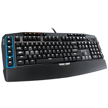 Logitech G710 Mechanical Gaming Keyboard with Cherry MX Blue Switches for Tactile High-Speed Feedback (920-006519)