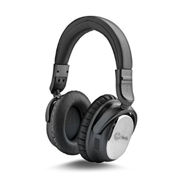 NoiseHush i9 BT Active Noise Cancelling Bluetooth 4.1 Over Ear Headphones (Gunmetal Grey)