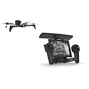 Parrot BeBop 2 Quadcopter Drone w/HD Video Skycontroller Bundle (White)