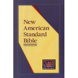 New American Standard Ultrathin Reference Bible; Black Genuine Leather
